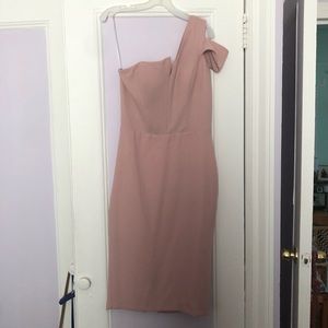 NWT Nicole Bakti one Shoulder cocktail dress